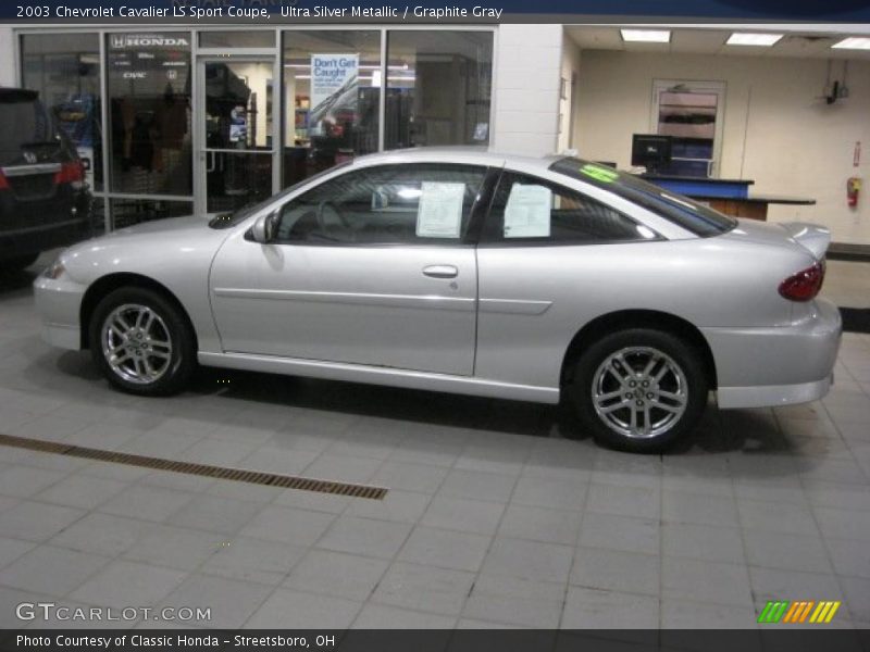 Ultra Silver Metallic / Graphite Gray 2003 Chevrolet Cavalier LS Sport Coupe