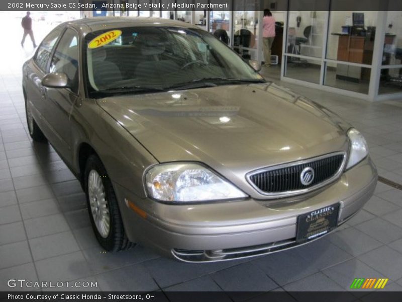 Arizona Beige Metallic / Medium Parchment 2002 Mercury Sable GS Sedan