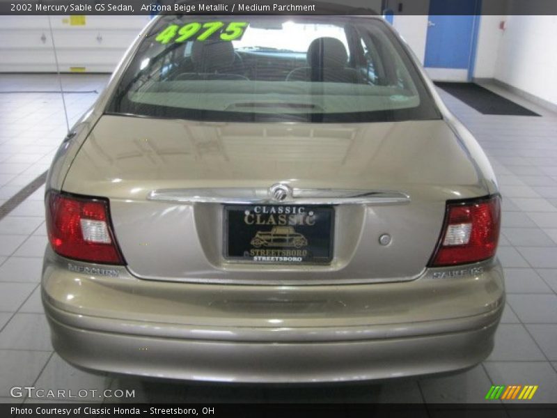 Arizona Beige Metallic / Medium Parchment 2002 Mercury Sable GS Sedan