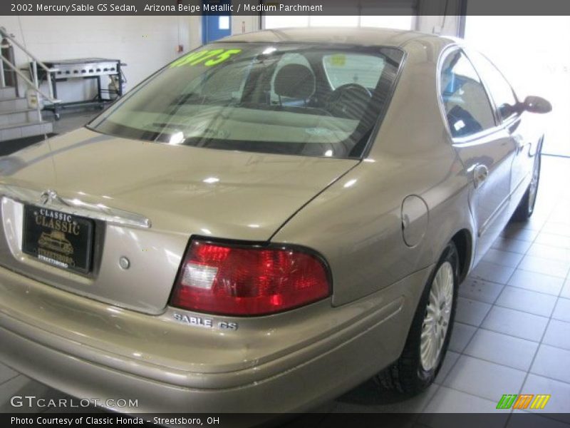 Arizona Beige Metallic / Medium Parchment 2002 Mercury Sable GS Sedan
