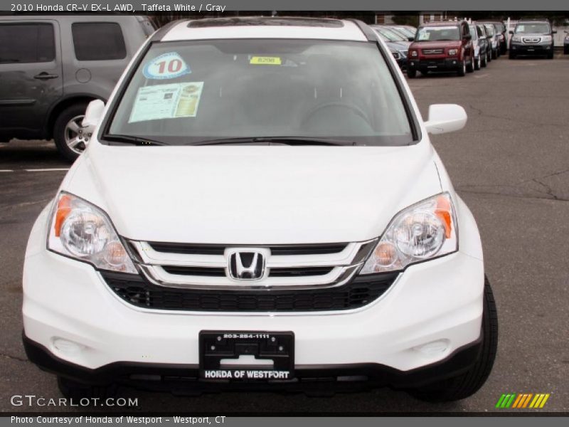 Taffeta White / Gray 2010 Honda CR-V EX-L AWD