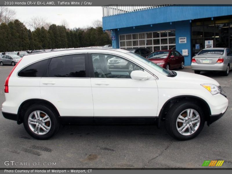 Taffeta White / Gray 2010 Honda CR-V EX-L AWD