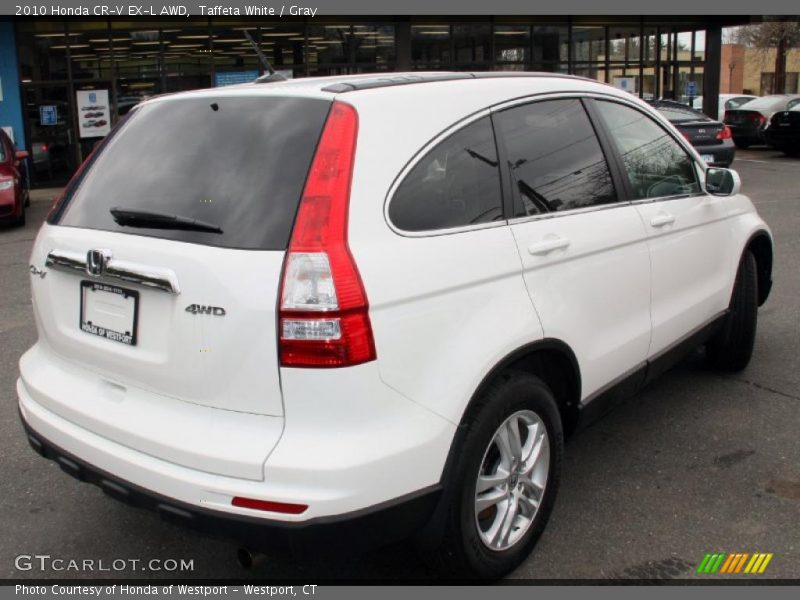 Taffeta White / Gray 2010 Honda CR-V EX-L AWD