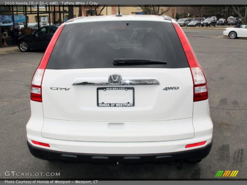 Taffeta White / Gray 2010 Honda CR-V EX-L AWD