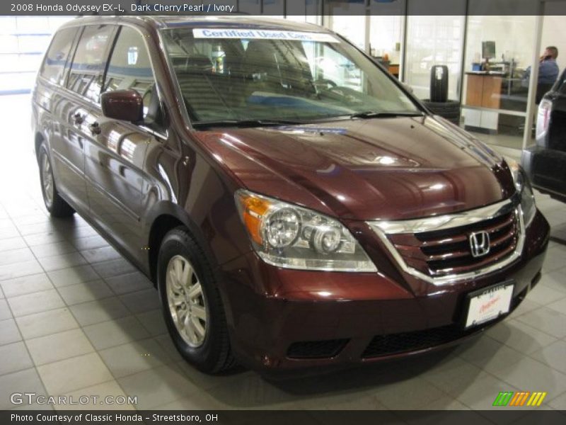 Dark Cherry Pearl / Ivory 2008 Honda Odyssey EX-L