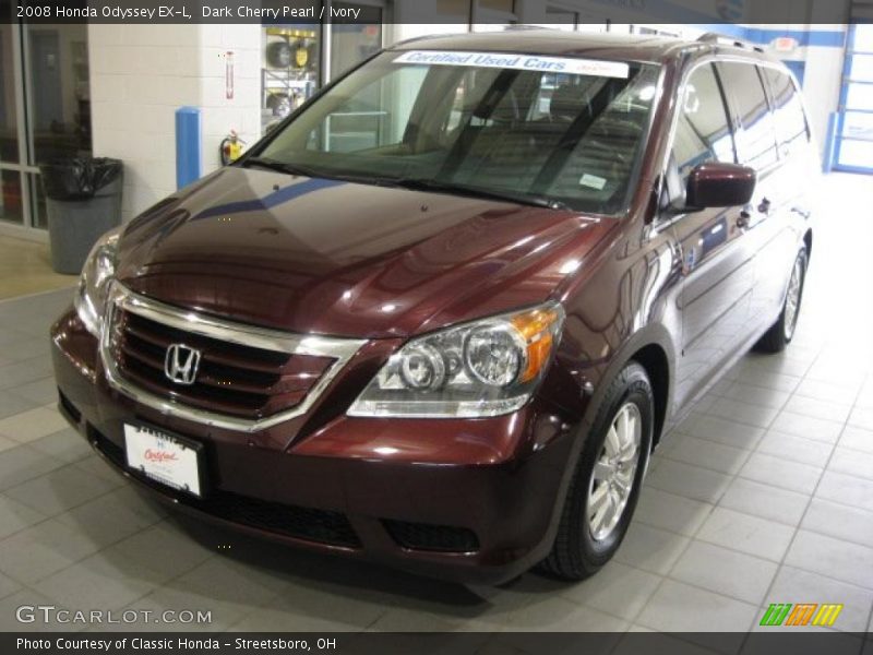 Dark Cherry Pearl / Ivory 2008 Honda Odyssey EX-L