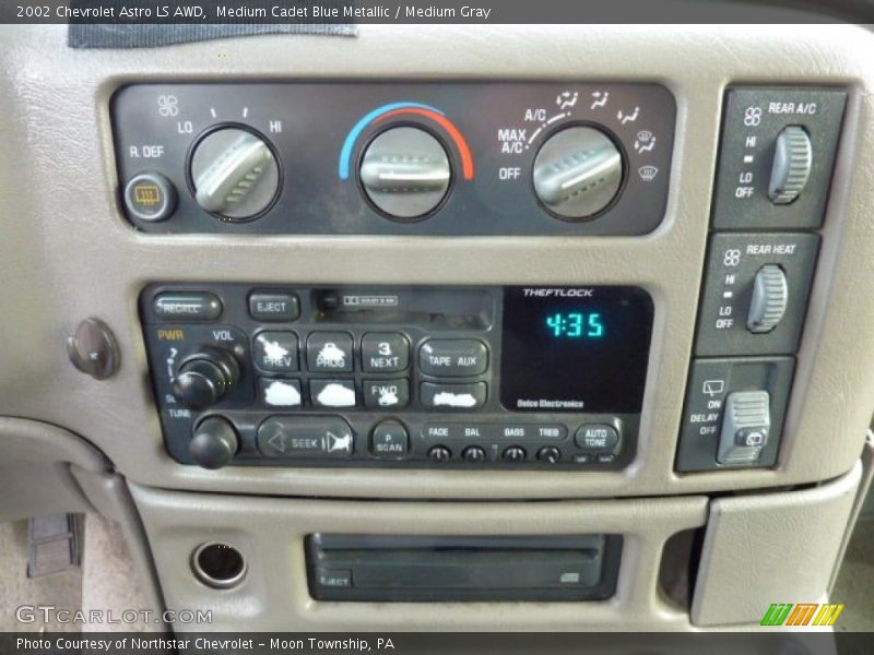 Controls of 2002 Astro LS AWD