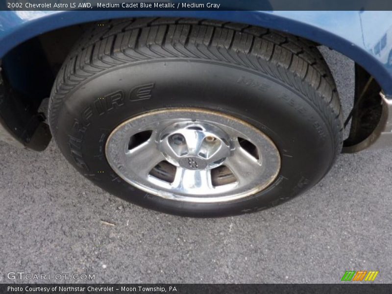 Medium Cadet Blue Metallic / Medium Gray 2002 Chevrolet Astro LS AWD