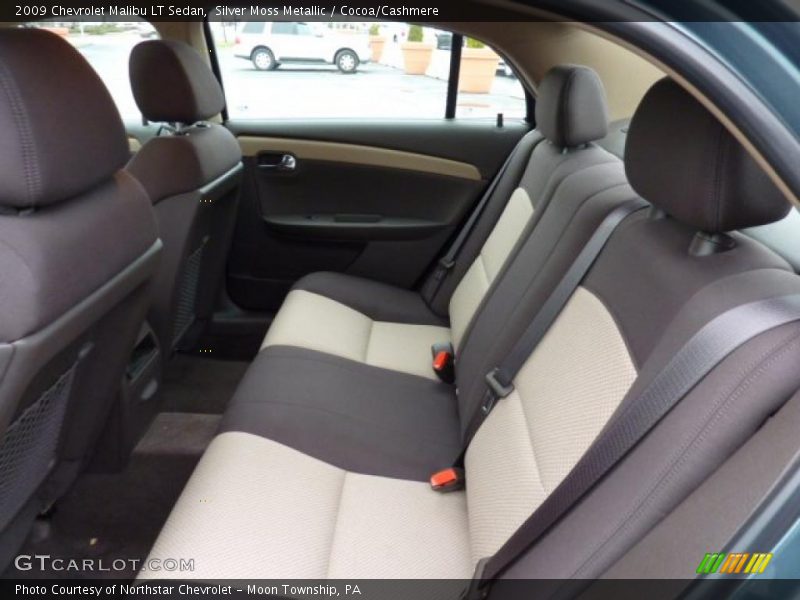 Silver Moss Metallic / Cocoa/Cashmere 2009 Chevrolet Malibu LT Sedan