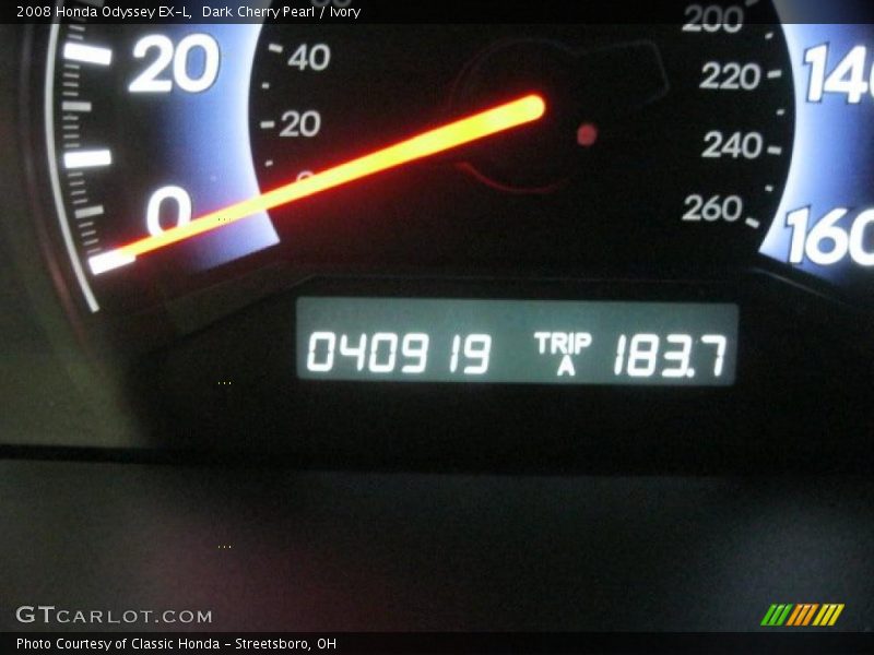 Dark Cherry Pearl / Ivory 2008 Honda Odyssey EX-L