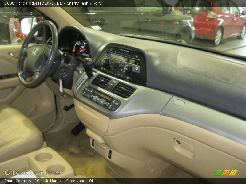 Dark Cherry Pearl / Ivory 2008 Honda Odyssey EX-L