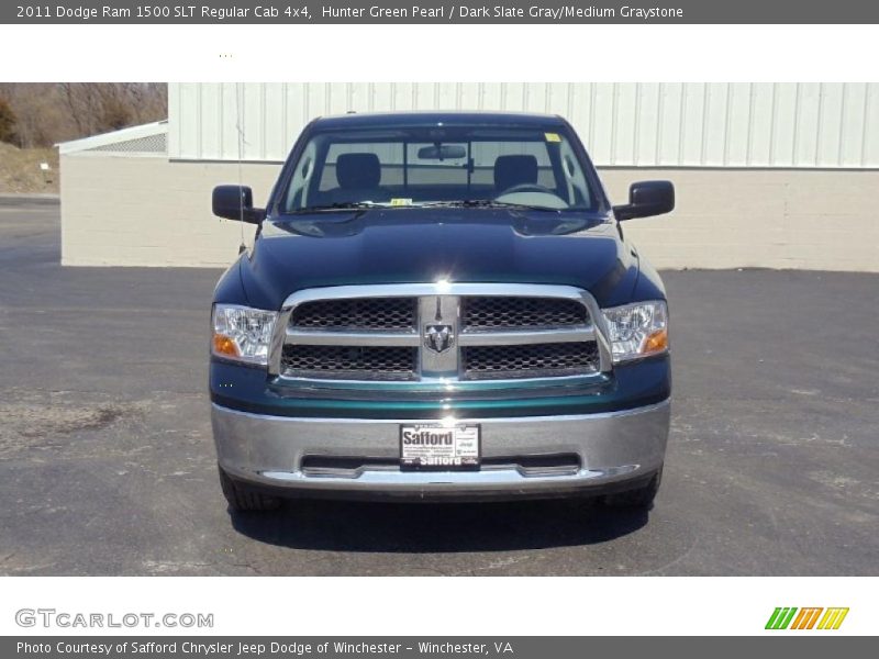 Hunter Green Pearl / Dark Slate Gray/Medium Graystone 2011 Dodge Ram 1500 SLT Regular Cab 4x4