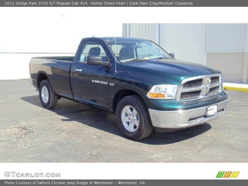  2011 Ram 1500 SLT Regular Cab 4x4 Hunter Green Pearl