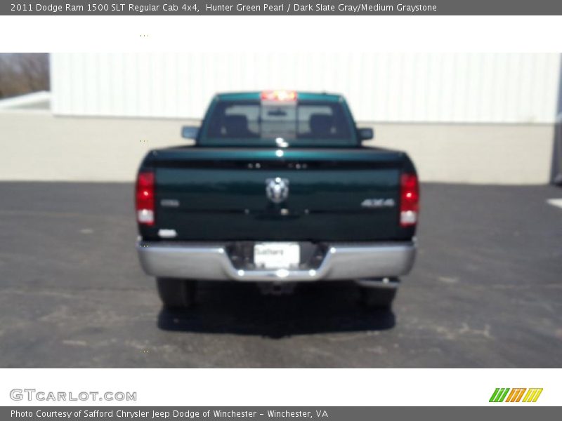 Hunter Green Pearl / Dark Slate Gray/Medium Graystone 2011 Dodge Ram 1500 SLT Regular Cab 4x4