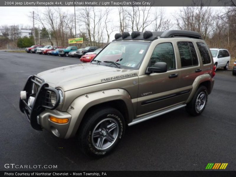 Light Khaki Metallic / Light Taupe/Dark Slate Gray 2004 Jeep Liberty Renegade 4x4