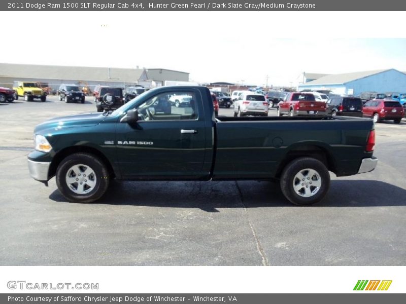 Hunter Green Pearl / Dark Slate Gray/Medium Graystone 2011 Dodge Ram 1500 SLT Regular Cab 4x4