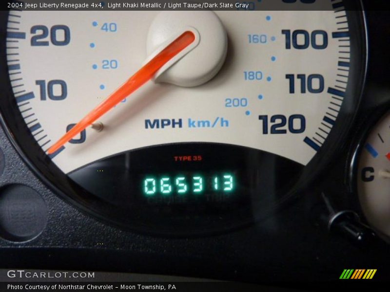Light Khaki Metallic / Light Taupe/Dark Slate Gray 2004 Jeep Liberty Renegade 4x4