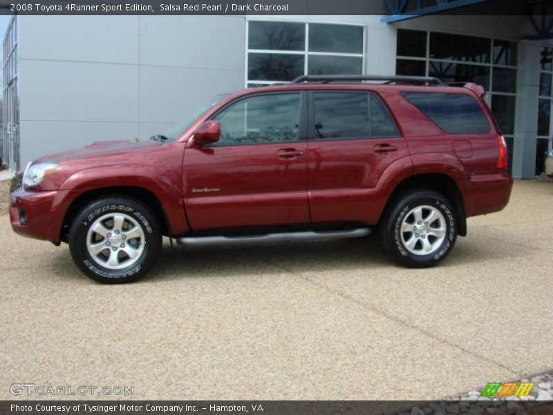 Salsa Red Pearl / Dark Charcoal 2008 Toyota 4Runner Sport Edition