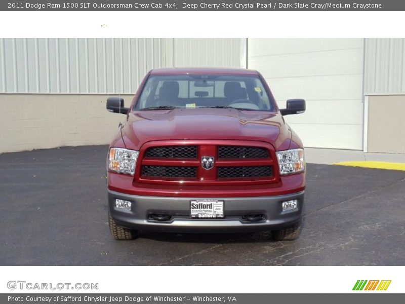 Deep Cherry Red Crystal Pearl / Dark Slate Gray/Medium Graystone 2011 Dodge Ram 1500 SLT Outdoorsman Crew Cab 4x4