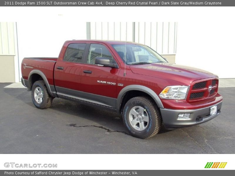 Deep Cherry Red Crystal Pearl / Dark Slate Gray/Medium Graystone 2011 Dodge Ram 1500 SLT Outdoorsman Crew Cab 4x4