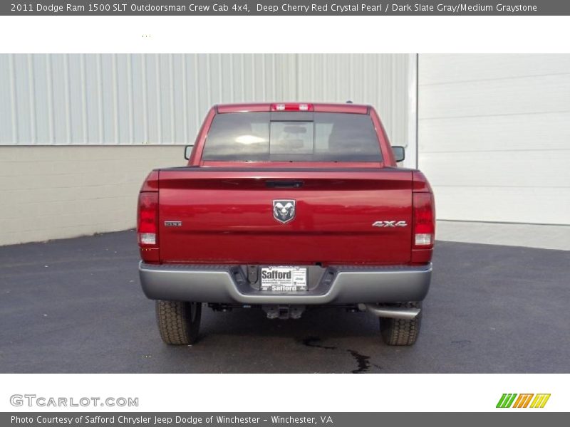 Deep Cherry Red Crystal Pearl / Dark Slate Gray/Medium Graystone 2011 Dodge Ram 1500 SLT Outdoorsman Crew Cab 4x4