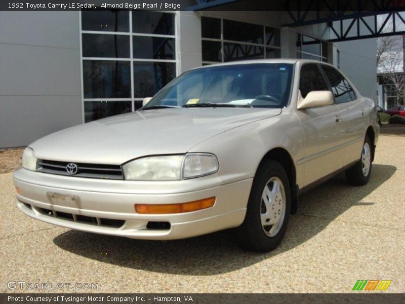 Almond Beige Pearl / Beige 1992 Toyota Camry LE Sedan