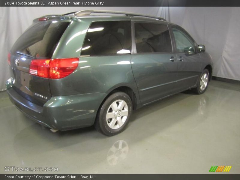 Aspen Green Pearl / Stone Gray 2004 Toyota Sienna LE