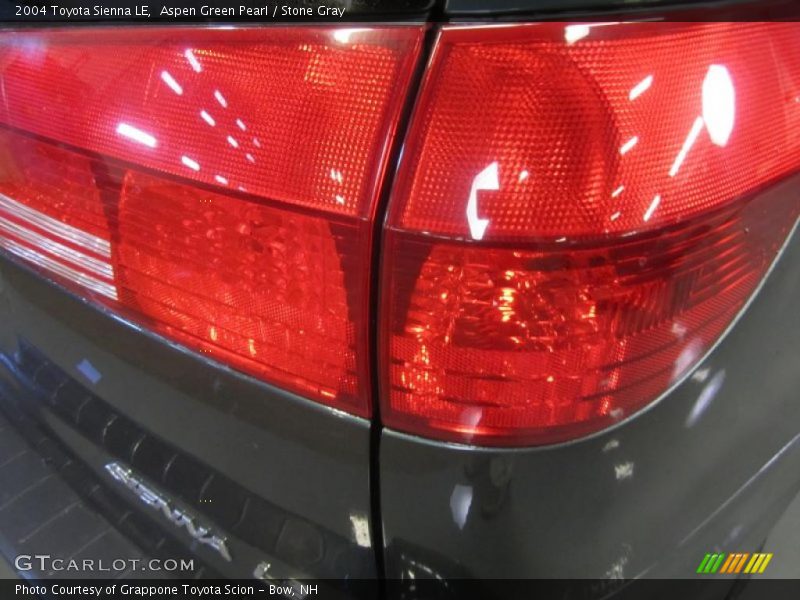Aspen Green Pearl / Stone Gray 2004 Toyota Sienna LE