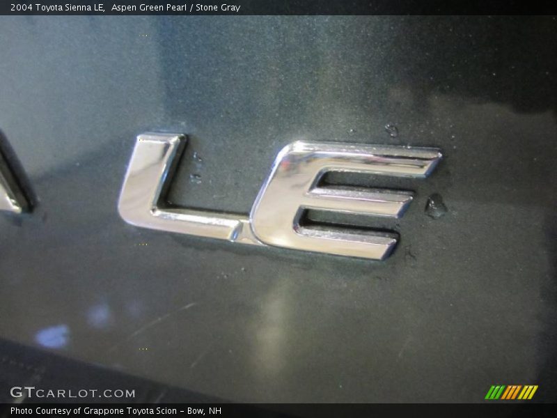 Aspen Green Pearl / Stone Gray 2004 Toyota Sienna LE