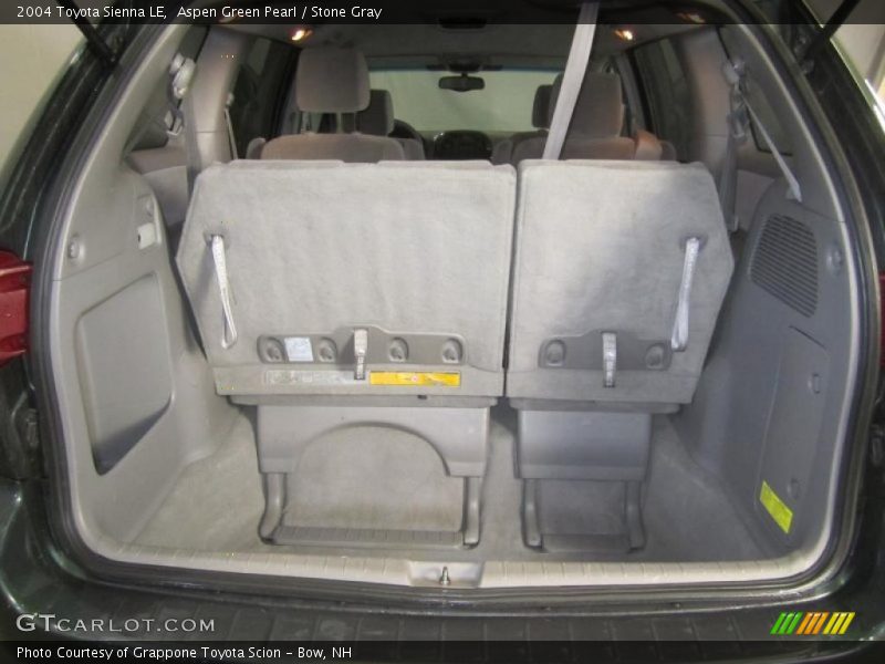 Aspen Green Pearl / Stone Gray 2004 Toyota Sienna LE