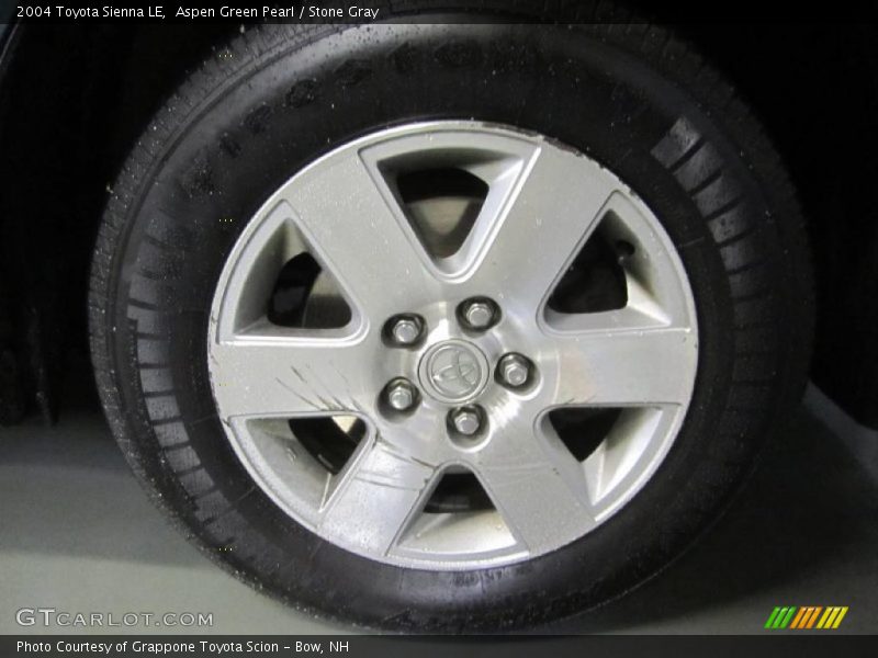Aspen Green Pearl / Stone Gray 2004 Toyota Sienna LE