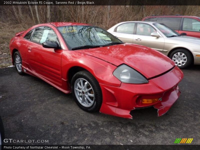 Saronno Red / Beige/Black 2002 Mitsubishi Eclipse RS Coupe