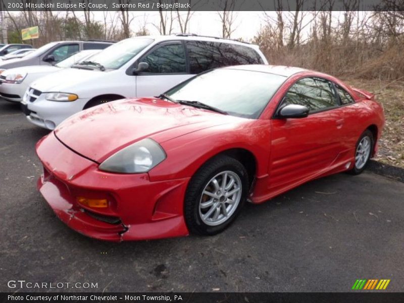 Saronno Red / Beige/Black 2002 Mitsubishi Eclipse RS Coupe