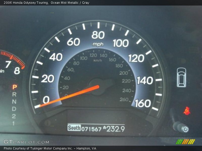 Ocean Mist Metallic / Gray 2006 Honda Odyssey Touring