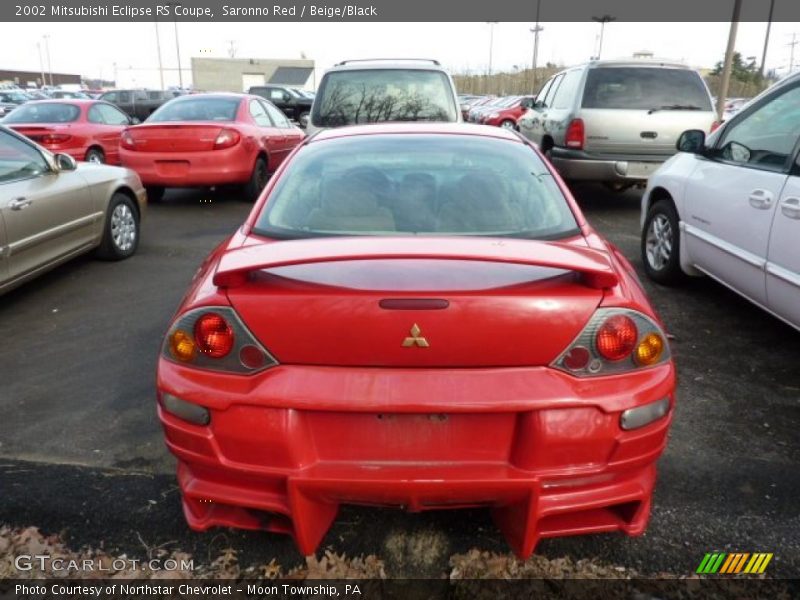 Saronno Red / Beige/Black 2002 Mitsubishi Eclipse RS Coupe