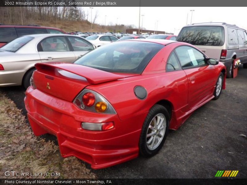 Saronno Red / Beige/Black 2002 Mitsubishi Eclipse RS Coupe