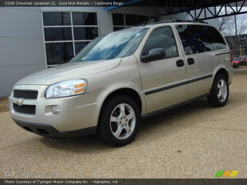 Gold Mist Metallic / Cashmere Beige 2008 Chevrolet Uplander LS