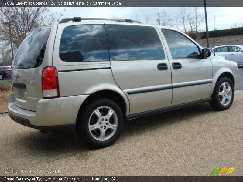 Gold Mist Metallic / Cashmere Beige 2008 Chevrolet Uplander LS