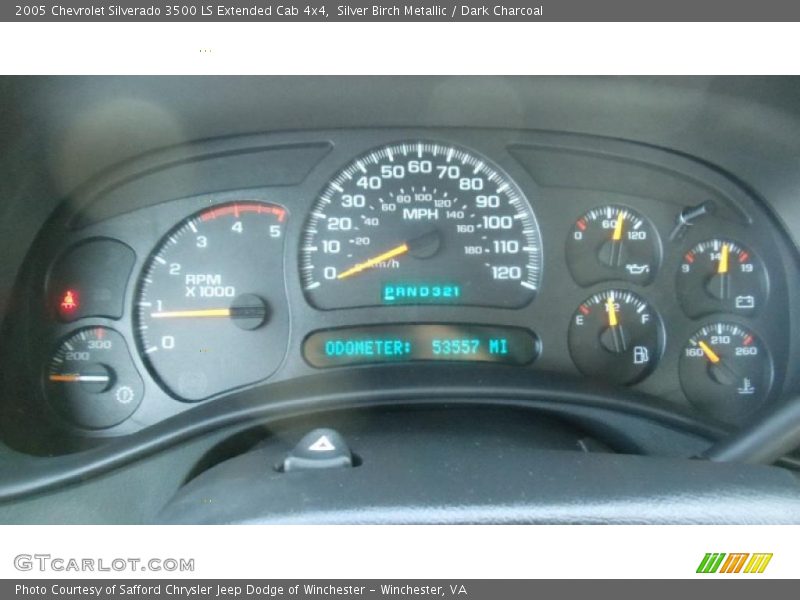  2005 Silverado 3500 LS Extended Cab 4x4 LS Extended Cab 4x4 Gauges