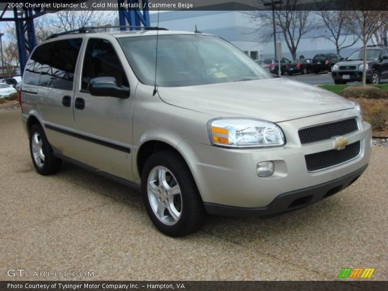 Gold Mist Metallic / Cashmere Beige 2008 Chevrolet Uplander LS
