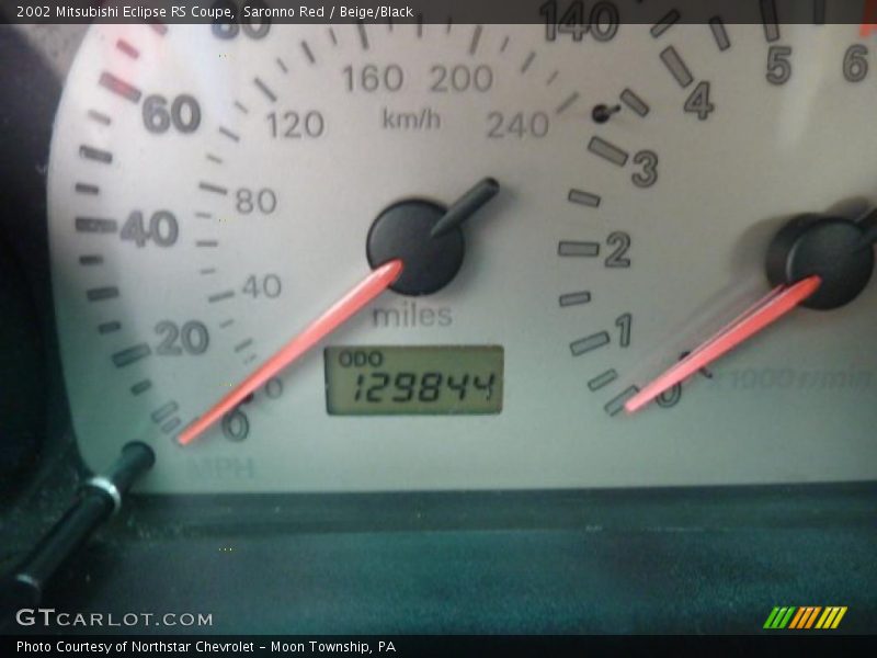 Saronno Red / Beige/Black 2002 Mitsubishi Eclipse RS Coupe