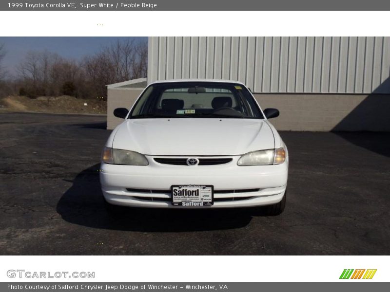 Super White / Pebble Beige 1999 Toyota Corolla VE