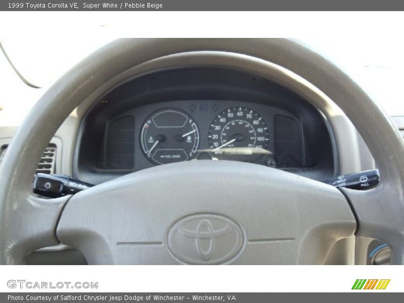 Super White / Pebble Beige 1999 Toyota Corolla VE