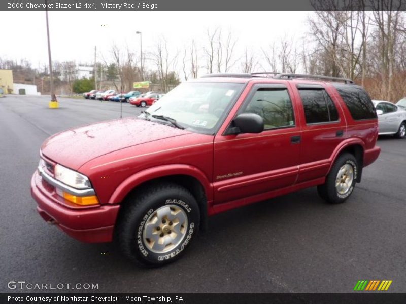 Victory Red / Beige 2000 Chevrolet Blazer LS 4x4