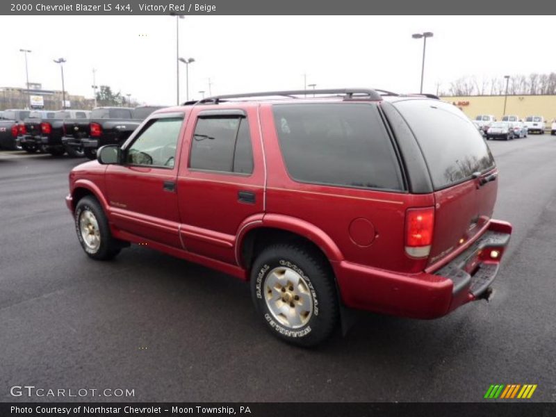 Victory Red / Beige 2000 Chevrolet Blazer LS 4x4