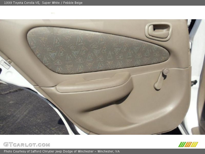 Super White / Pebble Beige 1999 Toyota Corolla VE