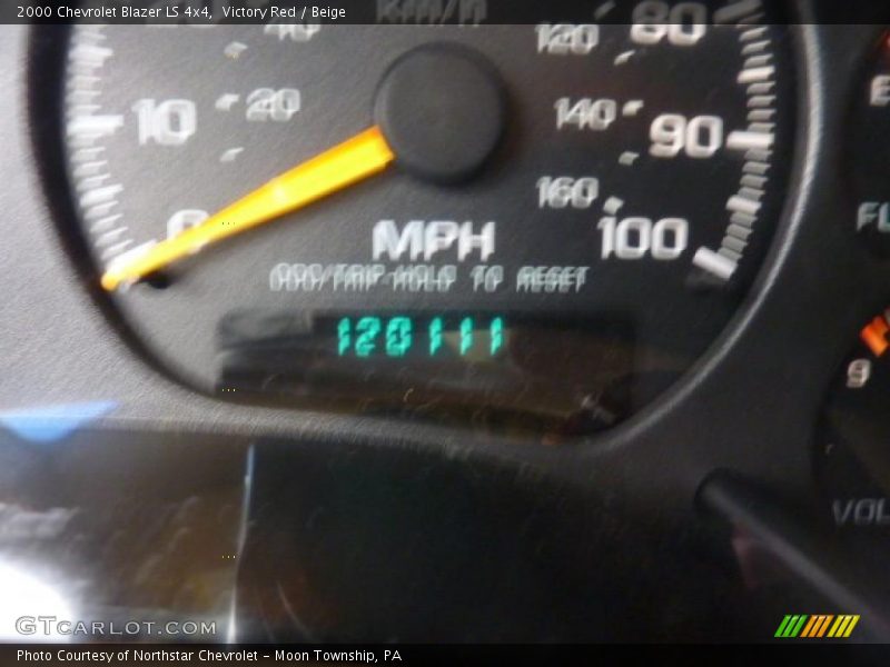 Victory Red / Beige 2000 Chevrolet Blazer LS 4x4