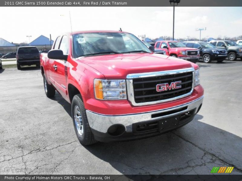 Fire Red / Dark Titanium 2011 GMC Sierra 1500 Extended Cab 4x4