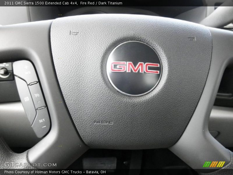 Fire Red / Dark Titanium 2011 GMC Sierra 1500 Extended Cab 4x4