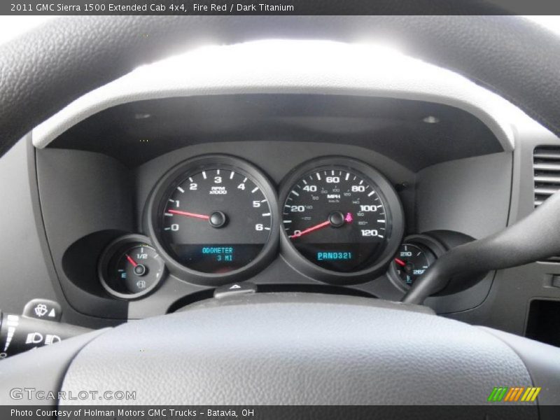 Fire Red / Dark Titanium 2011 GMC Sierra 1500 Extended Cab 4x4